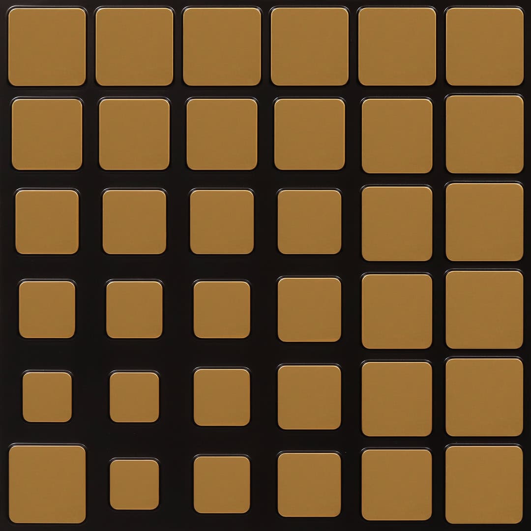 385-Soft Grid-Antique Gold-Glue Up Only
