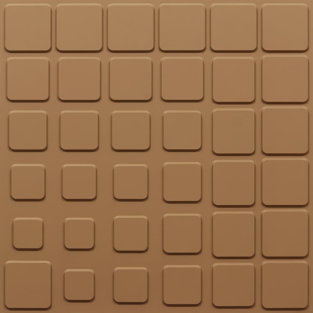 385-Soft Grid-Brown Candy-Glue Up Only