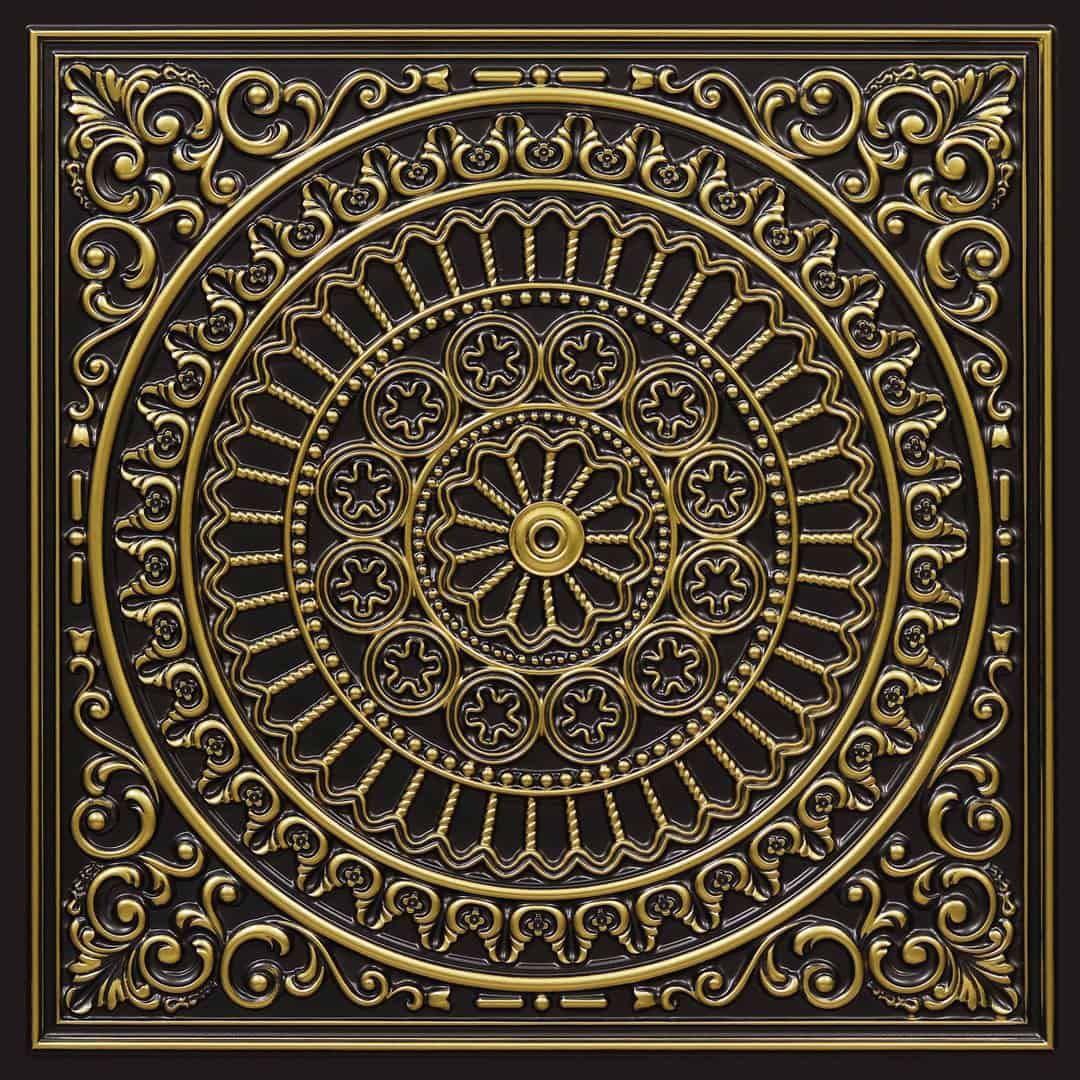 386-Grand Mandala-Antique Brass-Glue Up and Grid Both