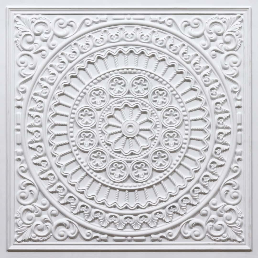 386-Grand Mandala-White Matt-Glue Up and Grid Both