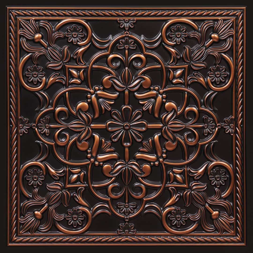 387-Regal Fleur-Antique Copper-Glue Up and Grid Both