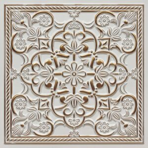 387-Regal Fleur-Antique White-Glue Up and Grid Both