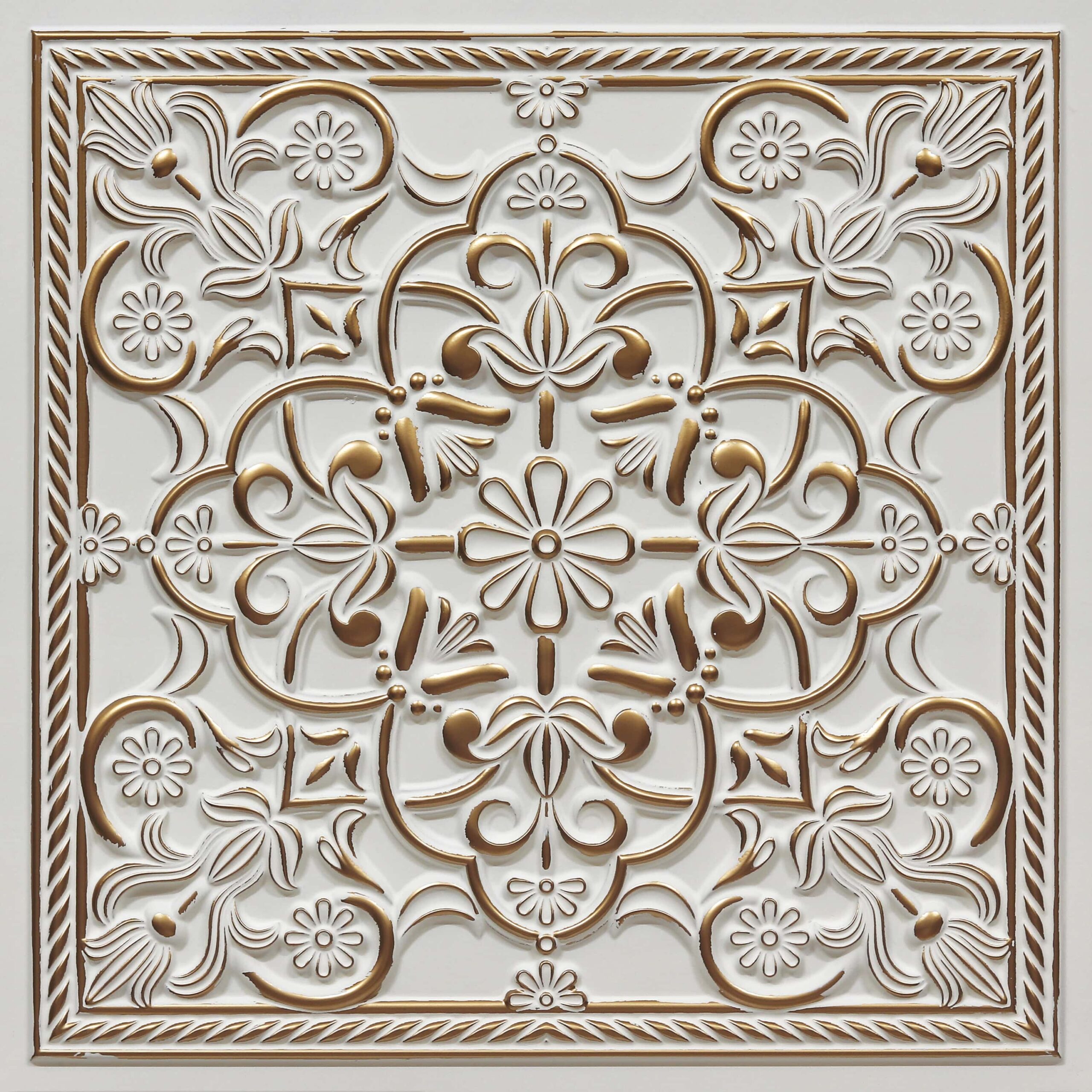 387-Regal Fleur-Antique White-Glue Up and Grid Both