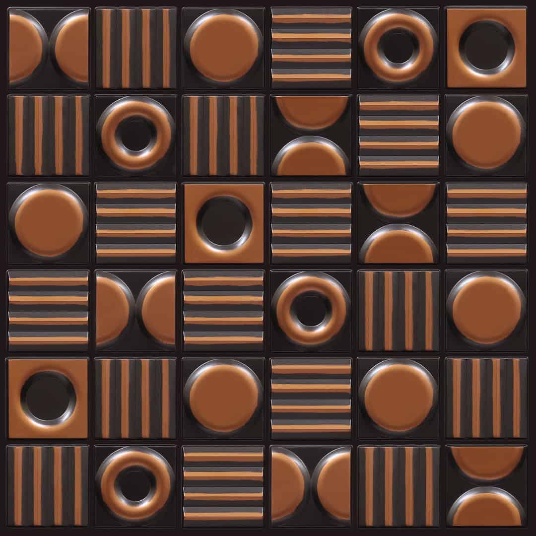 398-Urban Mosaic-Antique Copper-Glue Up Only