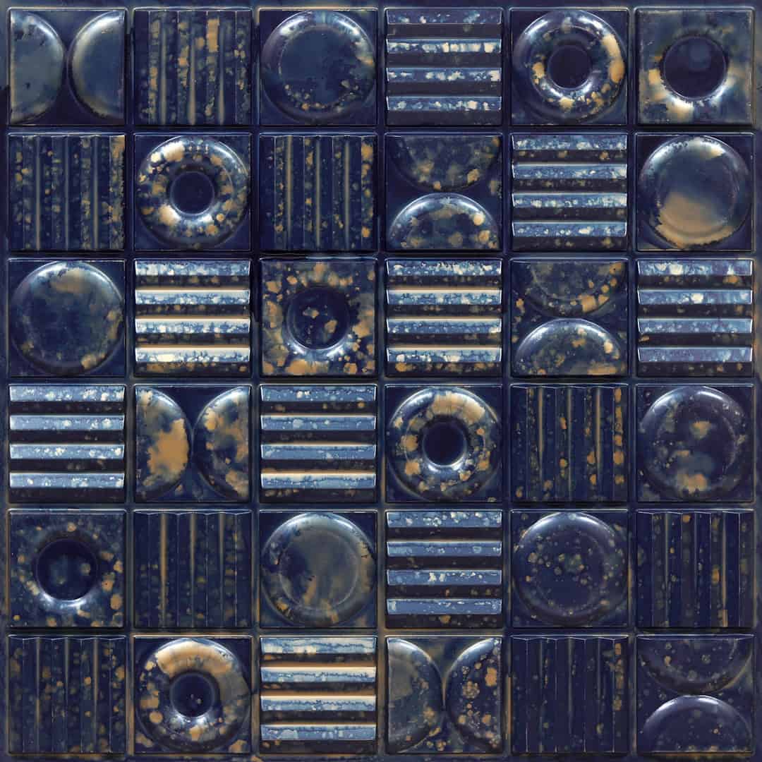 398-Urban Mosaic-Midnight Gold-Glue Up Only