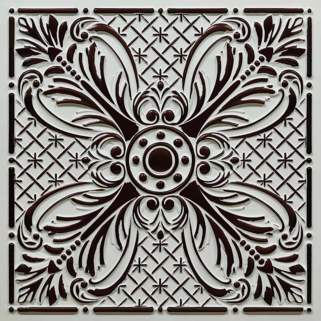 390-Royal Acanthus-Antique Mocha-Glue Up and Grid Both