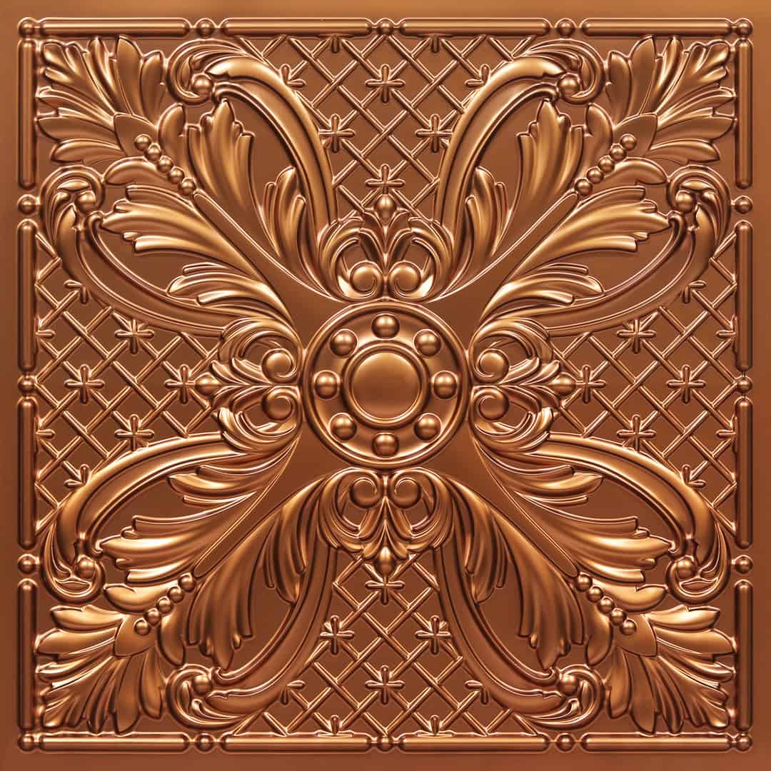 390-Royal Acanthus-Copper-Glue Up and Grid Both