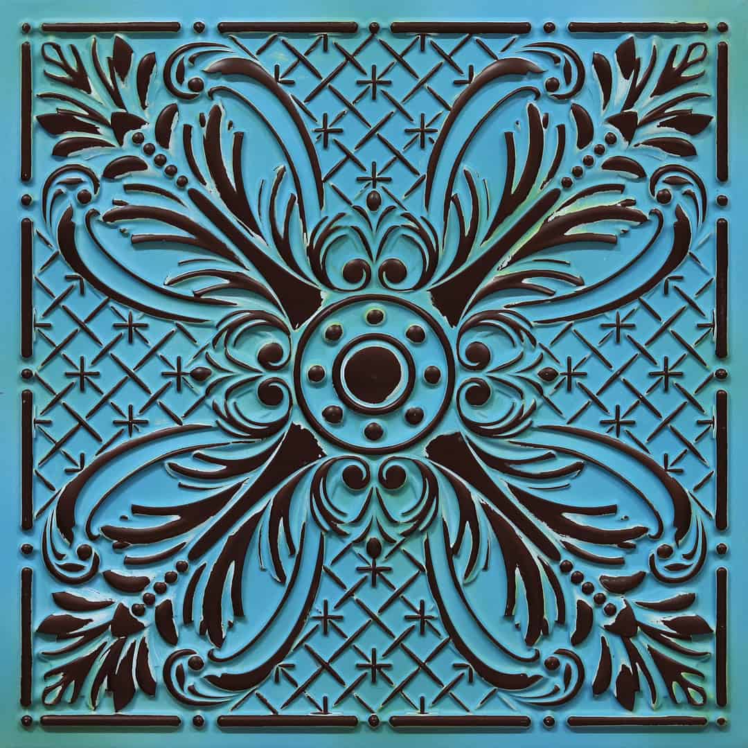 390-Royal Acanthus-Medieval Blue-Glue Up and Grid Both