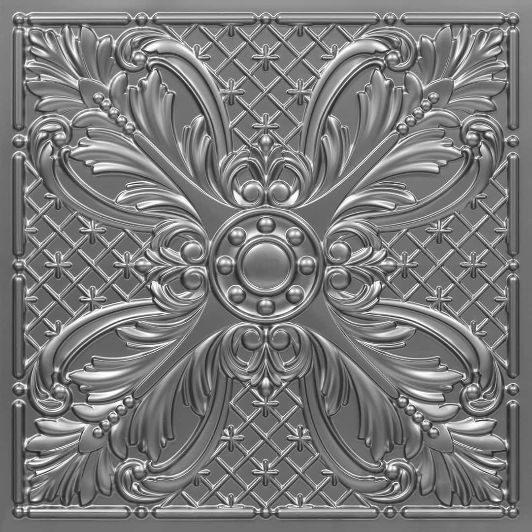 390-Royal Acanthus-Silver-Glue Up and Grid Both