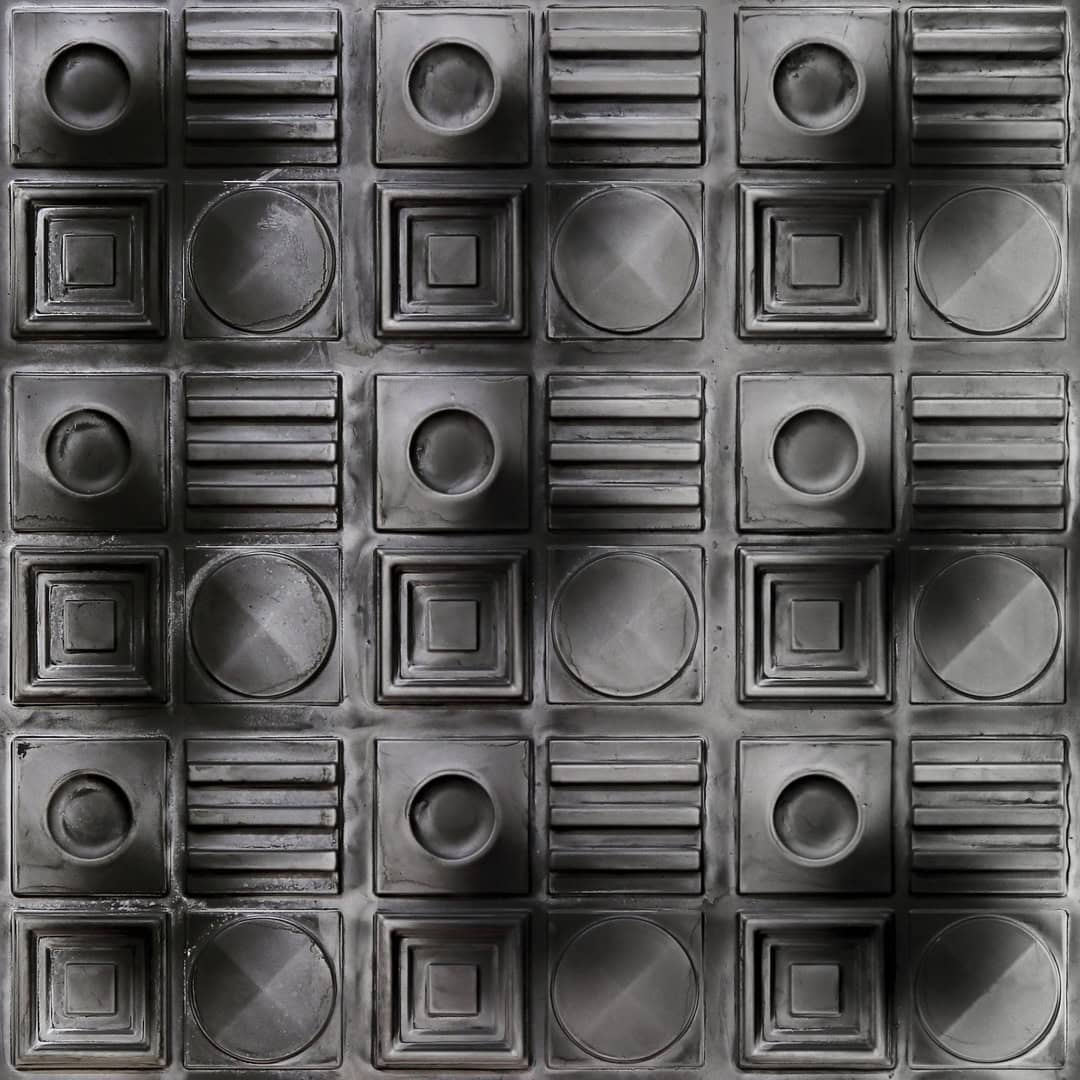 393-Geometric Rhythm- A Black And White Classic-Glue Up Only