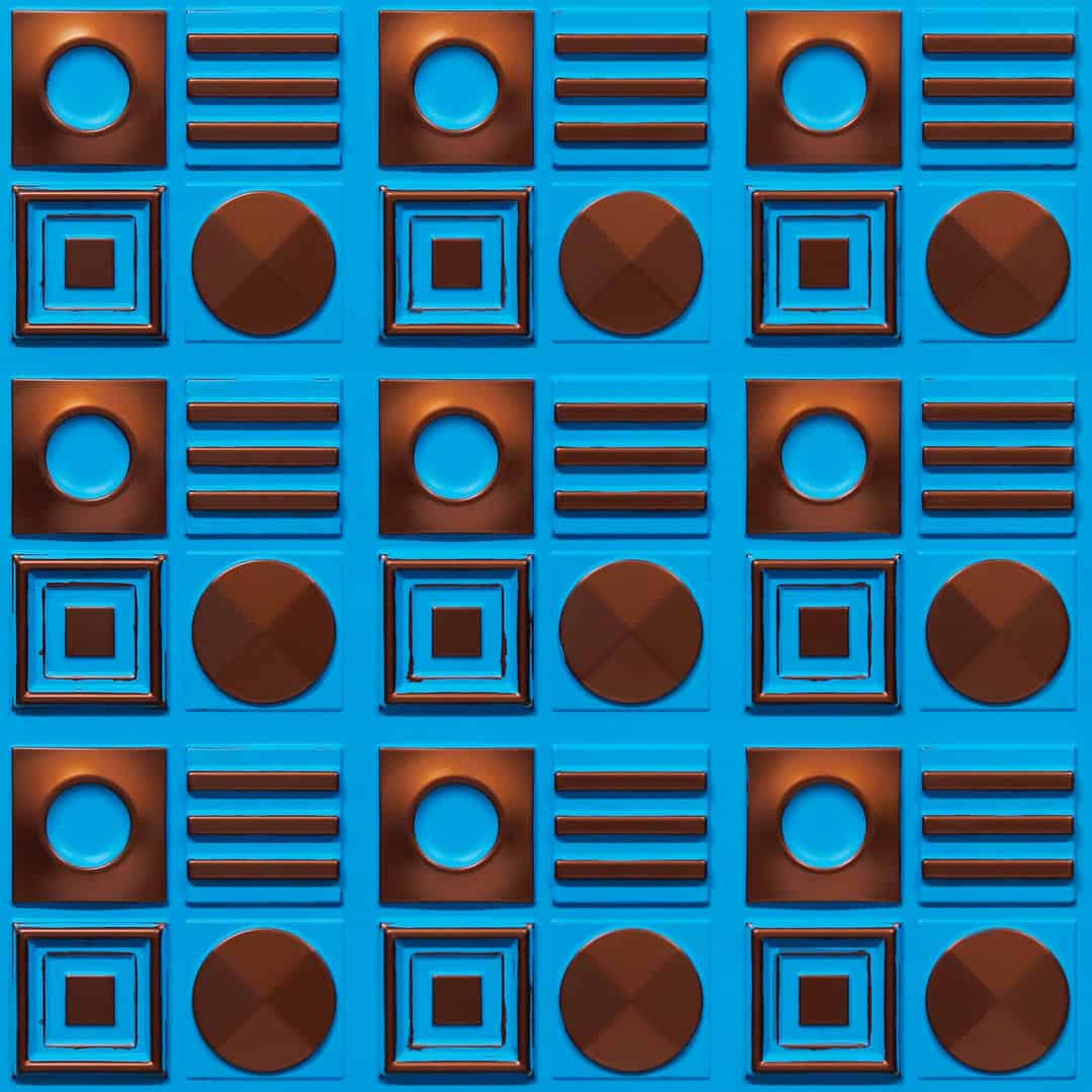 393-Geometric Rhythm-Blue Curacao-Glue Up Only