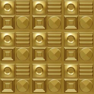 393-Geometric Rhythm-Brass-Glue Up Only