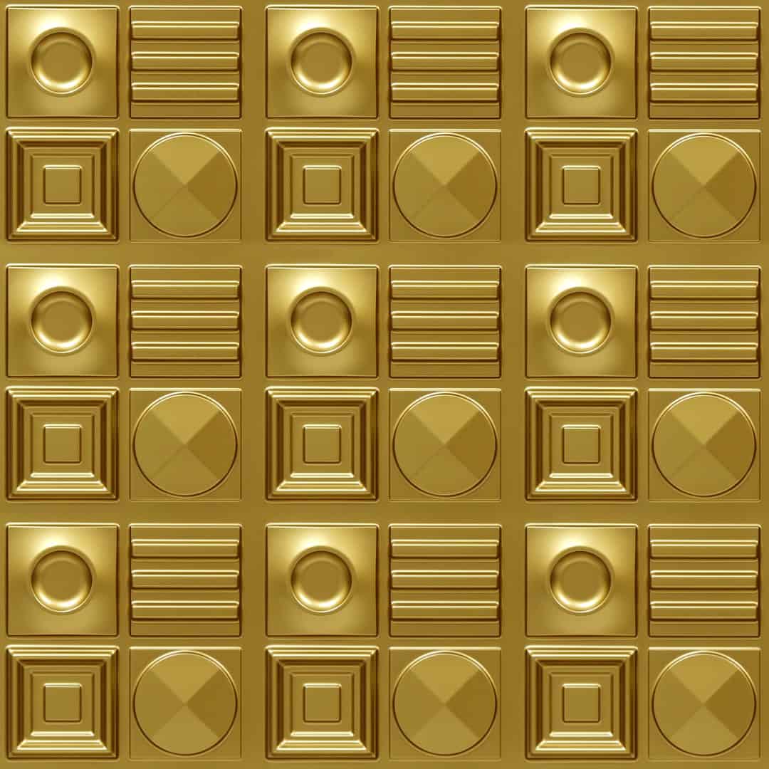 393-Geometric Rhythm-Brass-Glue Up Only