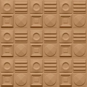 393-Geometric Rhythm-Brown Candy-Glue Up Only