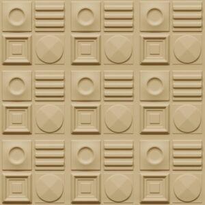 393-Geometric Rhythm-Dairy Cream-Glue Up Only