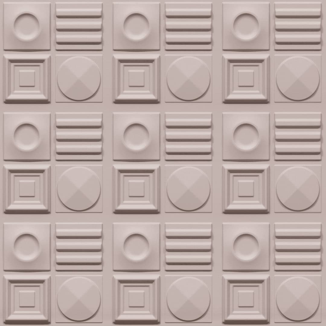 393-Geometric Rhythm-Dawn Pink-Glue Up Only