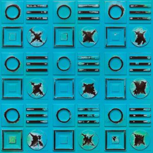 393-Geometric Rhythm-Medieval Blue-Glue Up Only