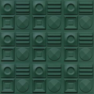 393-Geometric Rhythm-RL Green-Glue Up Only