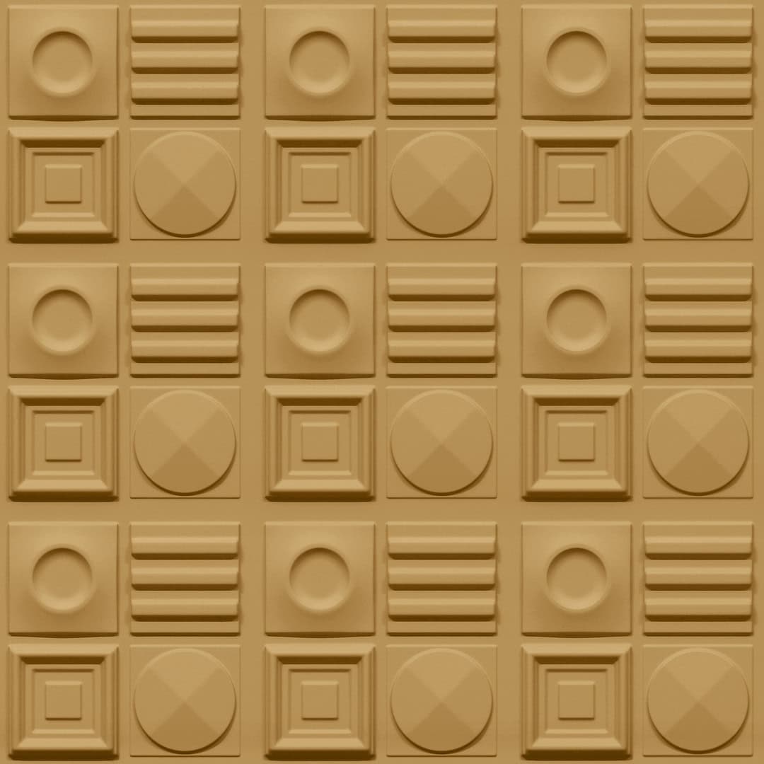 393-Geometric Rhythm-Saffron Mango-Glue Up Only