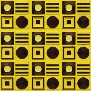 393-Geometric Rhythm-Sunny Brown-Glue Up Only