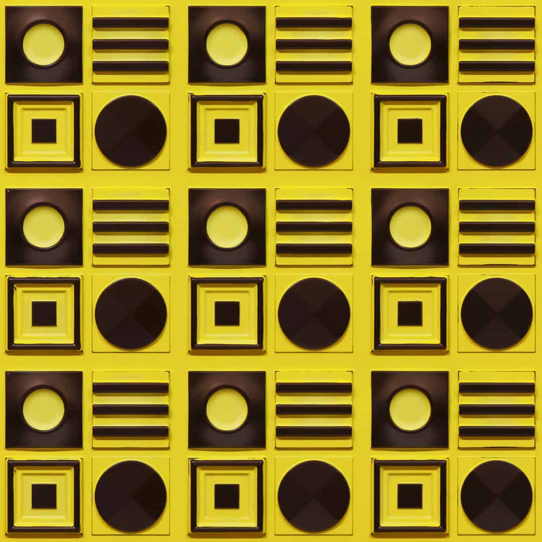 393-Geometric Rhythm-Sunny Brown-Glue Up Only