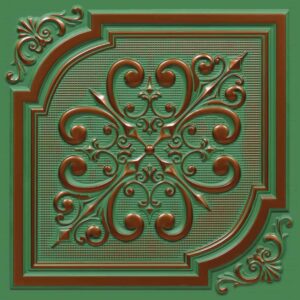395-Regal Flourish-Patina Deep And Dark-Glue Up and Grid Both