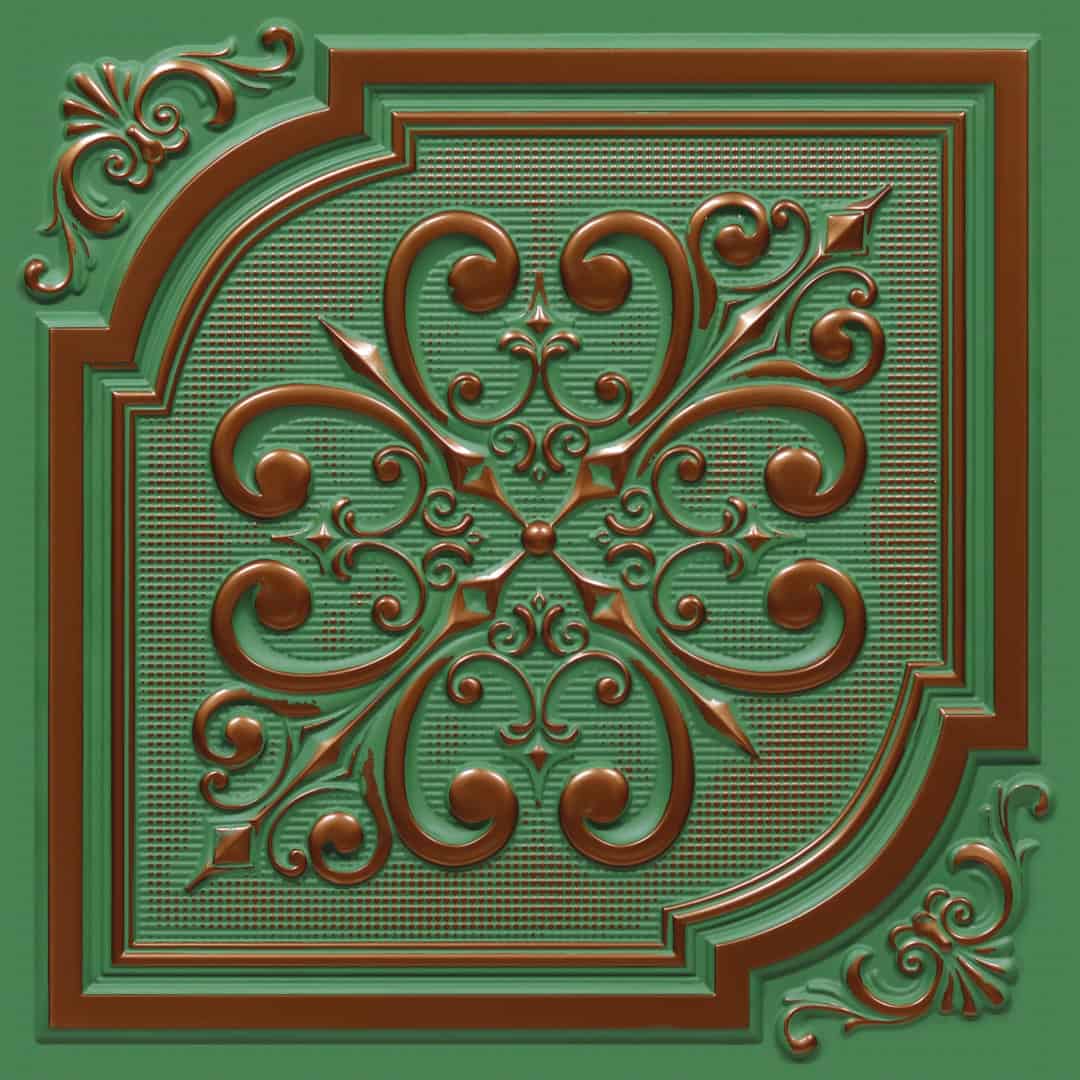 395-Regal Flourish-Patina Deep And Dark-Glue Up and Grid Both