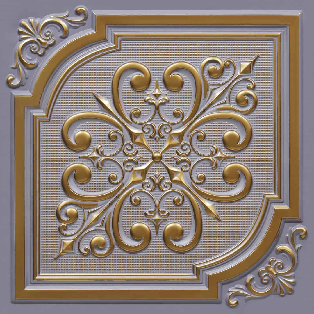 395-Regal Flourish-Royal Grey-Glue Up and Grid Both