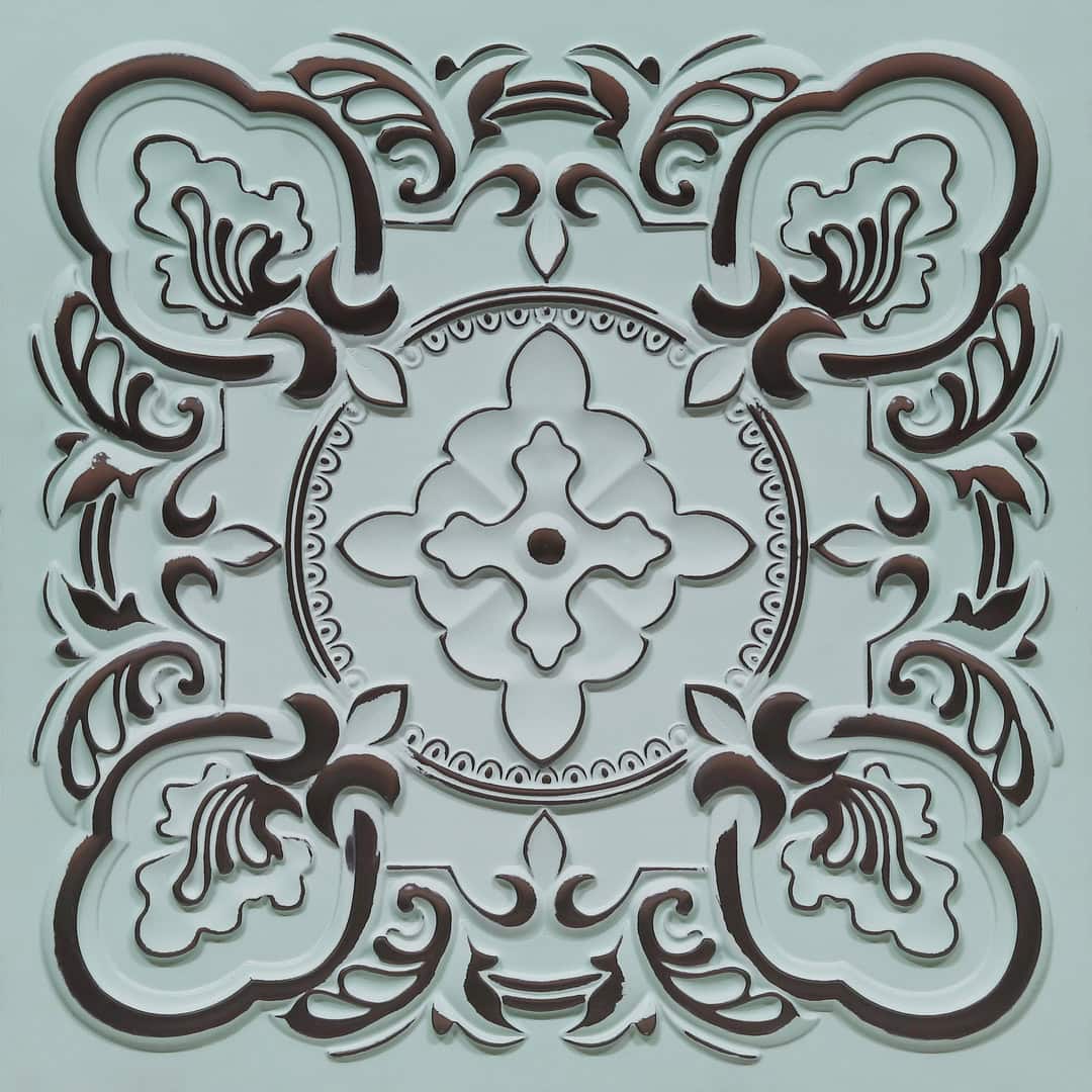 396-Royal Petal-Aqua Tin-Glue Up and Grid Both