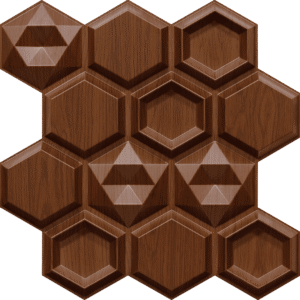 2017-Hexa Dimension-American Wallnut-Peel and Stick