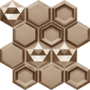 2017-Hexa Dimension-Champagne Gold-Peel and Stick