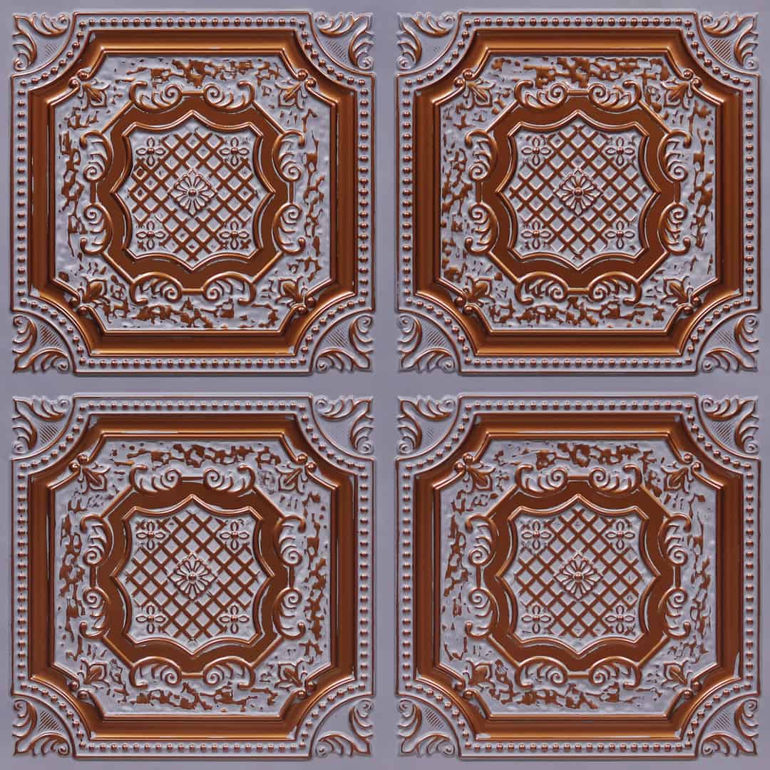392-Palace Medallion-Dusty Copper-Glue Up Only