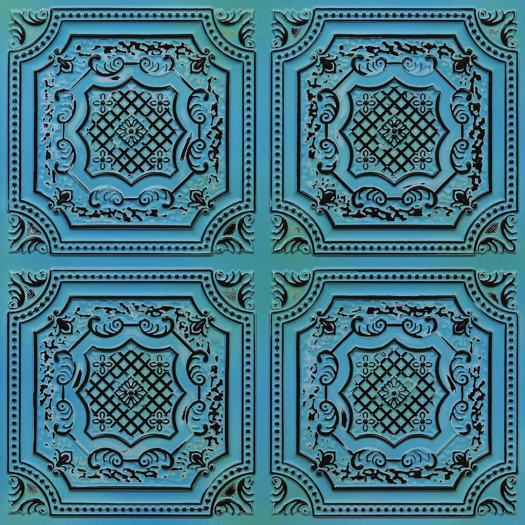 392-Palace Medallion-Medieval Blue-Glue Up Only