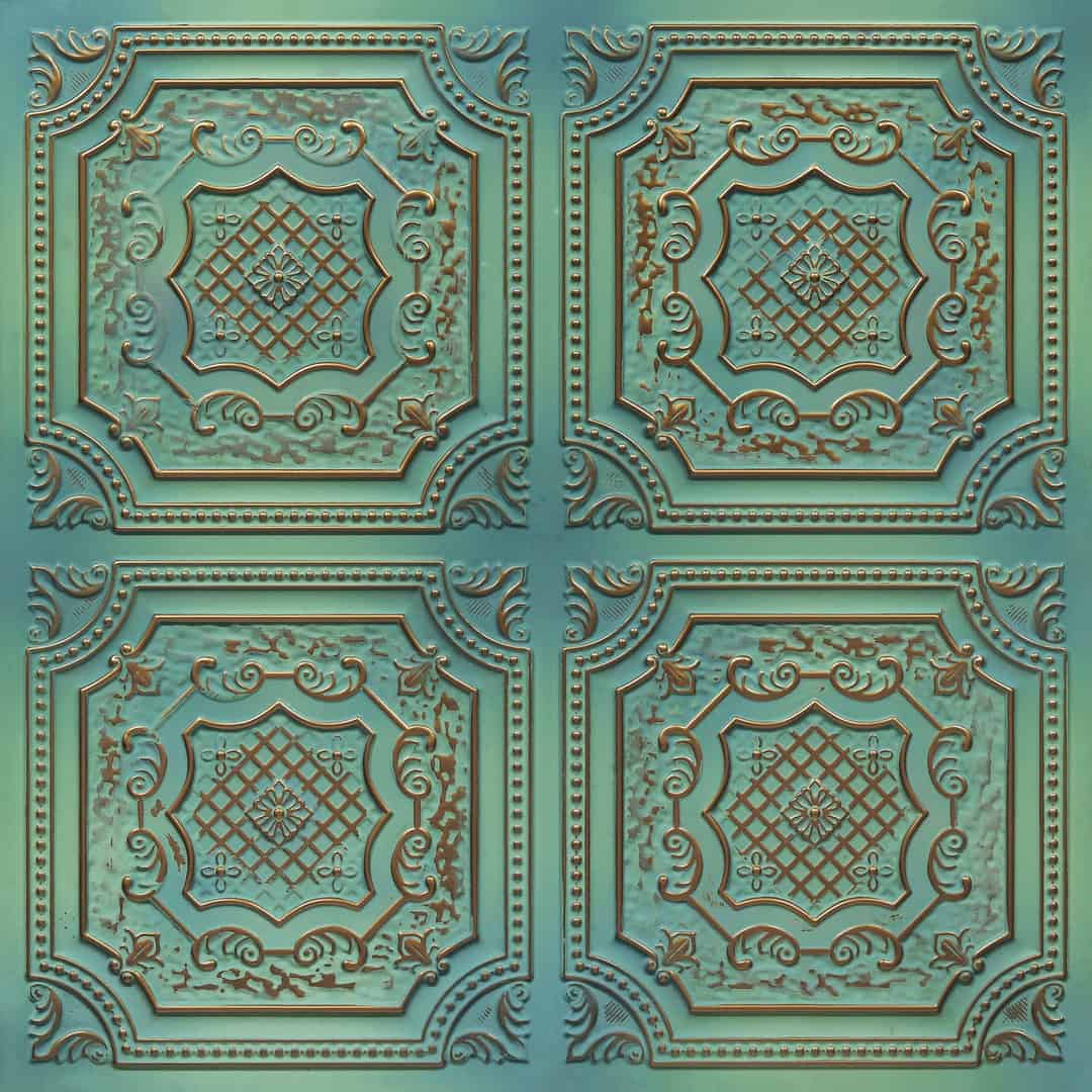 392-Palace Medallion-Vintage Tin-Glue Up Only