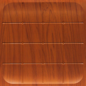 394-CurveSquare Panel-Cherry wood-Grid